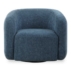 Junie Blue Swivel Barrel Chair