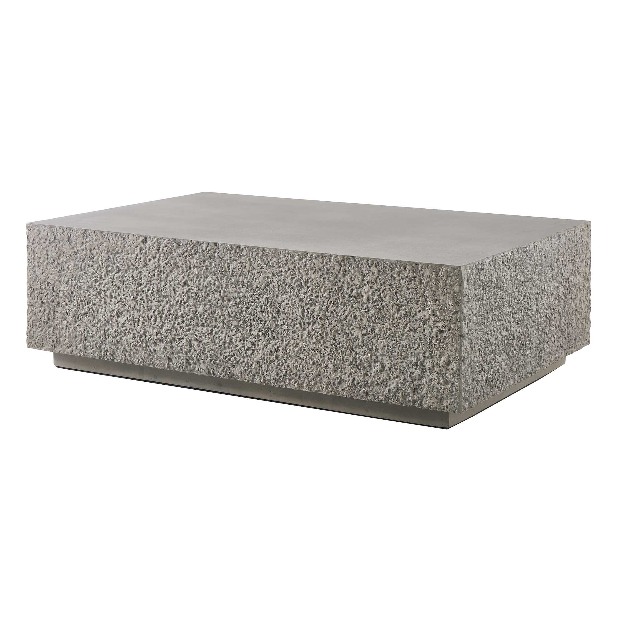 Hesston Outdoor Concrete Coffee Table