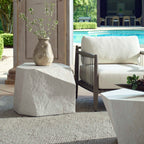 Parra Limestone Outdoor Side Table