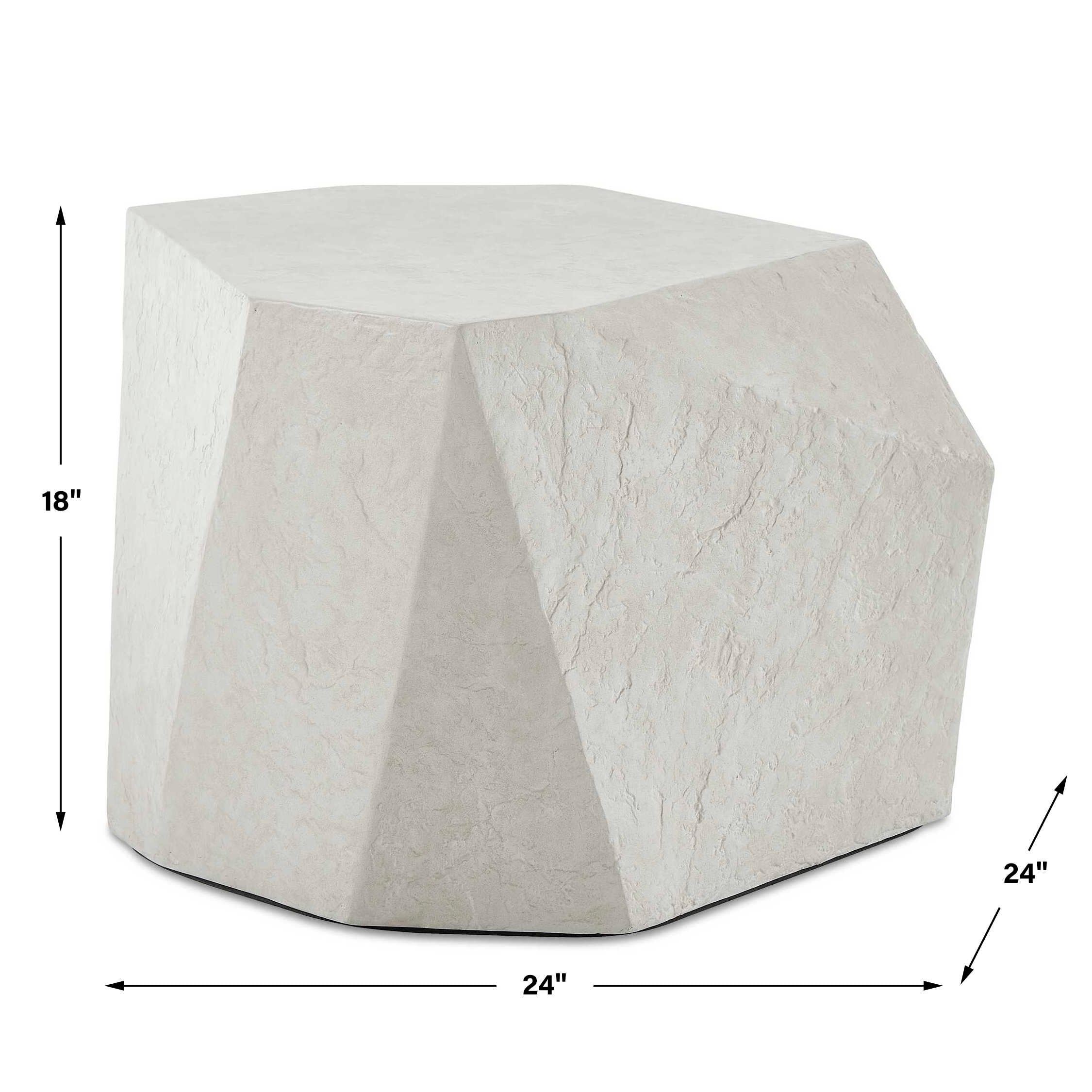 Parra Limestone Outdoor Side Table