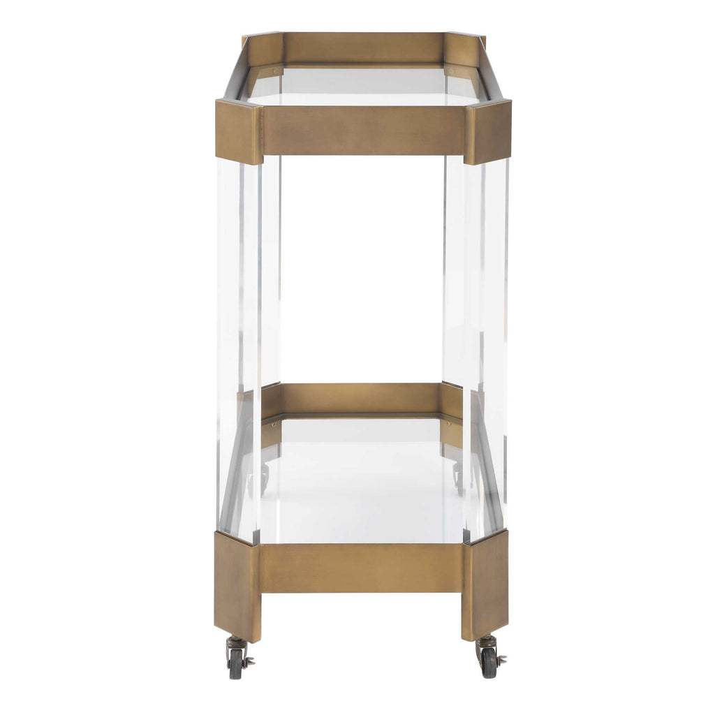 Giselle Bronze Bar Cart