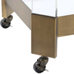 Giselle Bronze Bar Cart