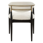 Moxie White Dining Arm Chair