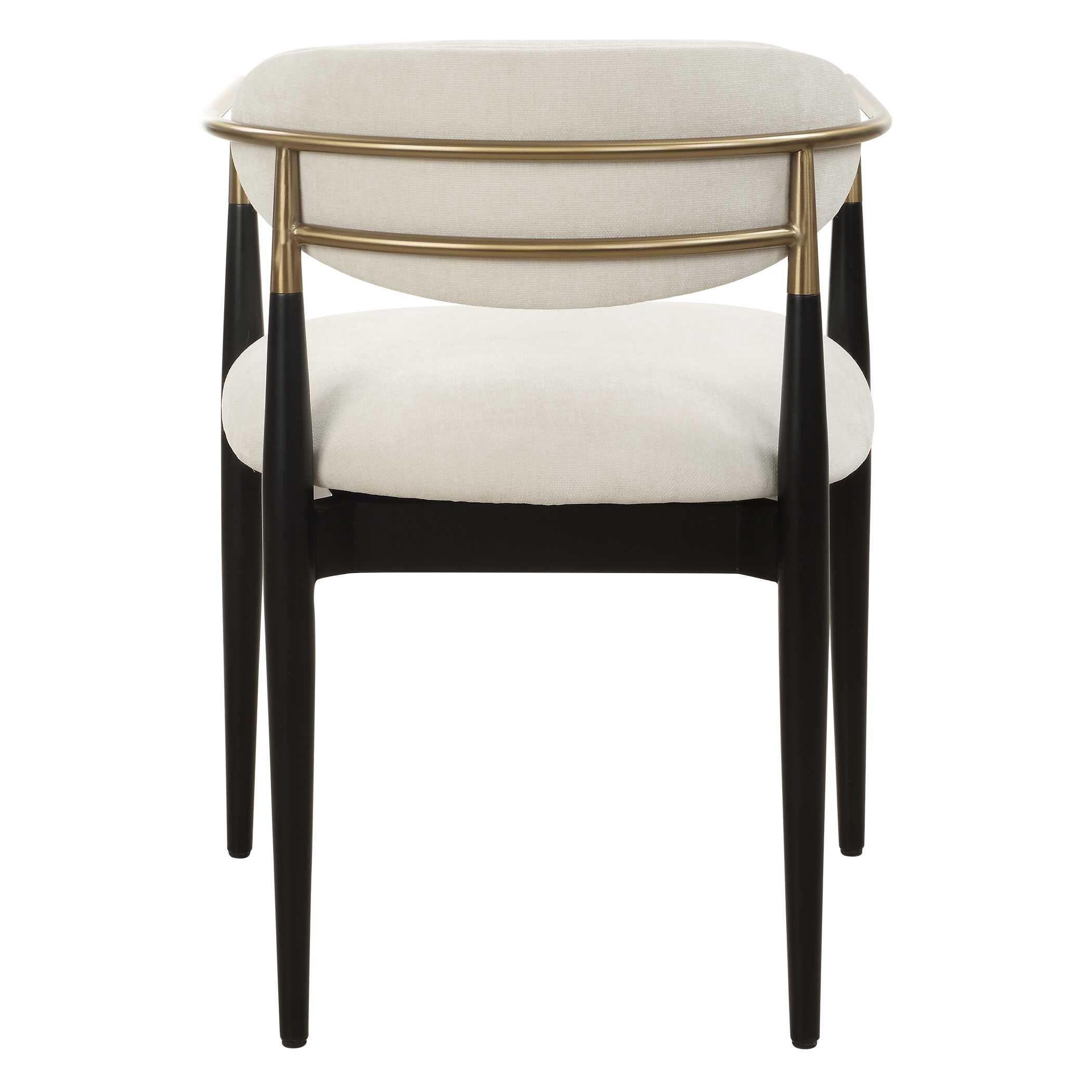 Moxie White Dining Arm Chair