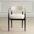 Moxie White Dining Arm Chair