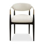 Moxie White Dining Arm Chair