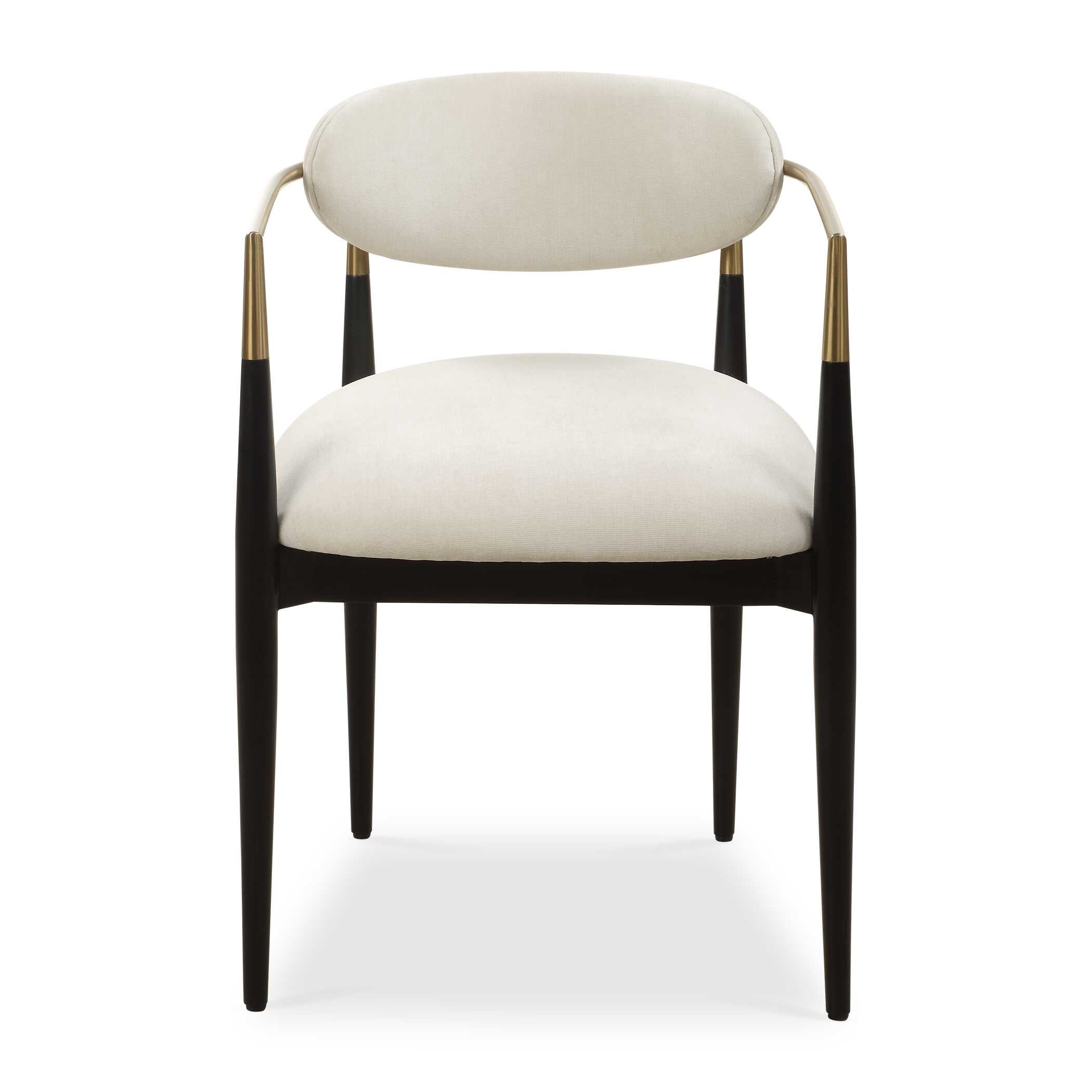 Moxie White Dining Arm Chair