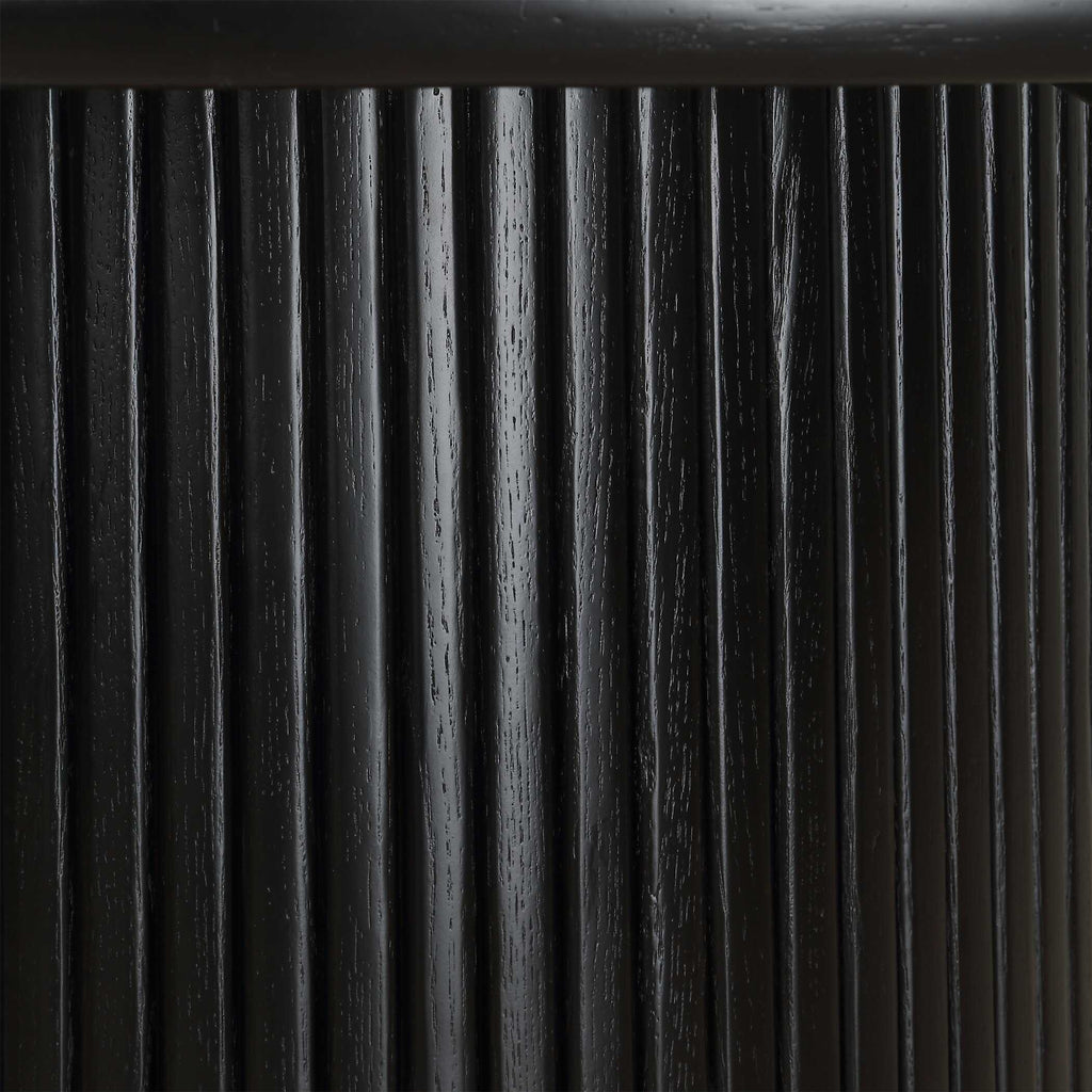 Hersch Round Black Dining Table