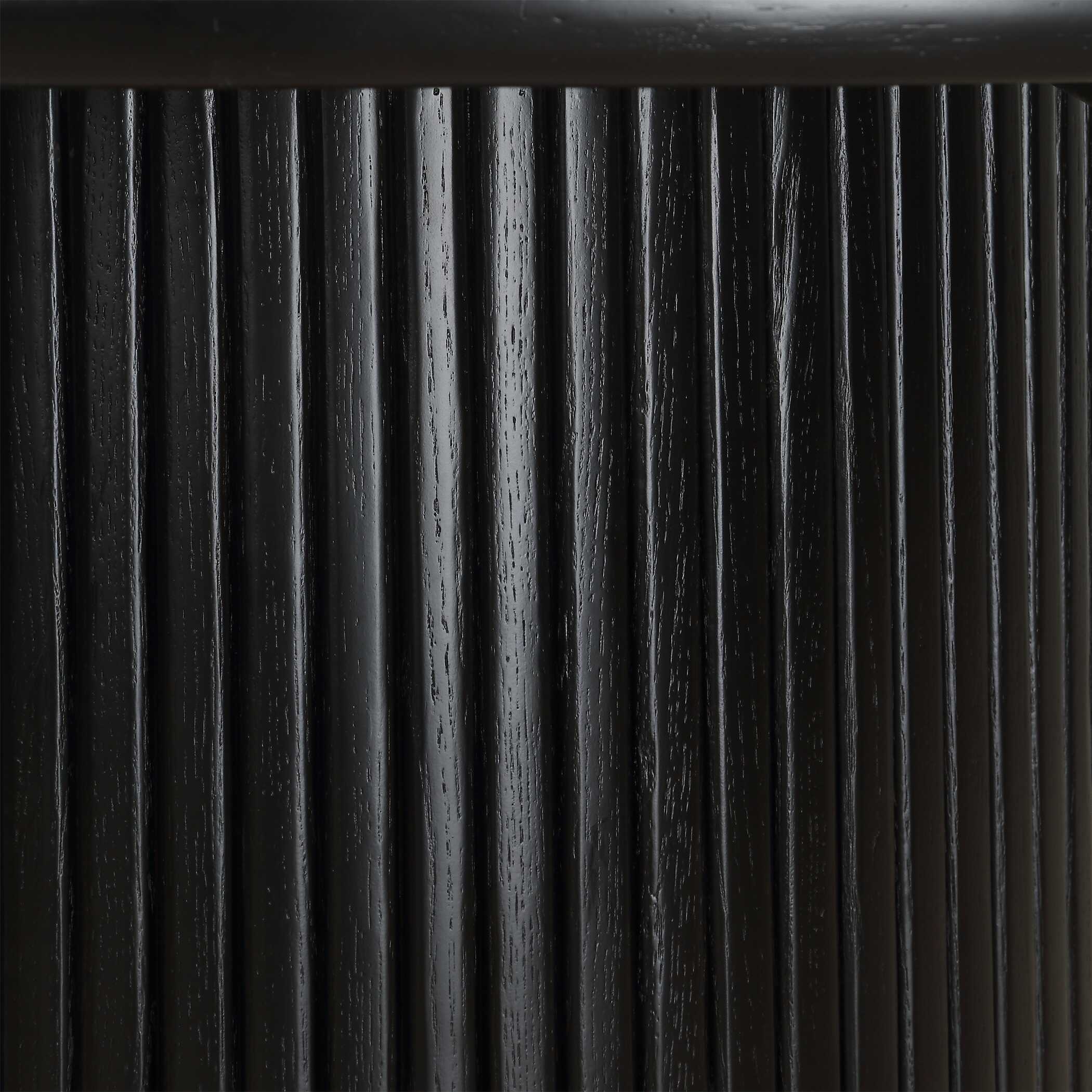 Hersch Round Black Dining Table