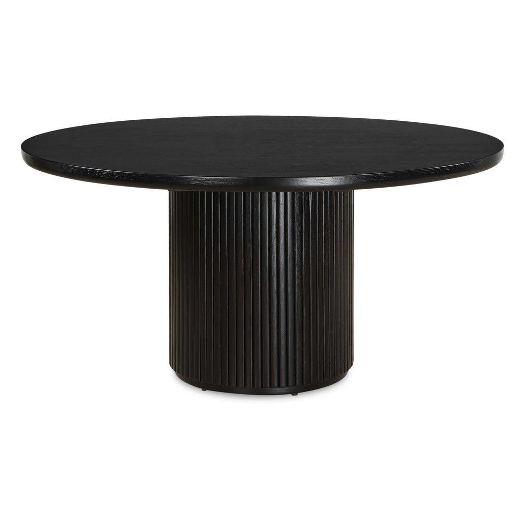 Hersch Round Black Dining Table