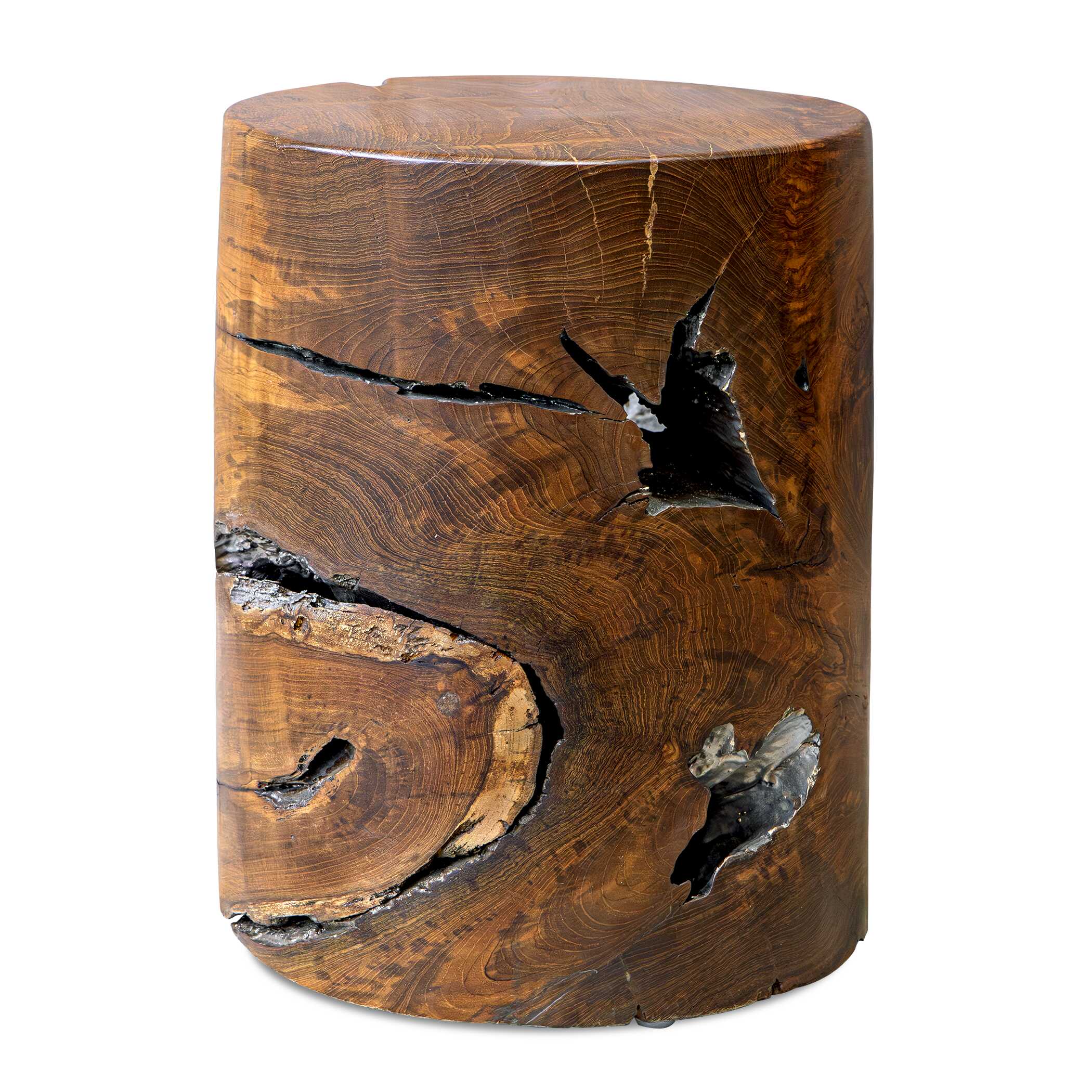 Rafe Wooden Accent Stool
