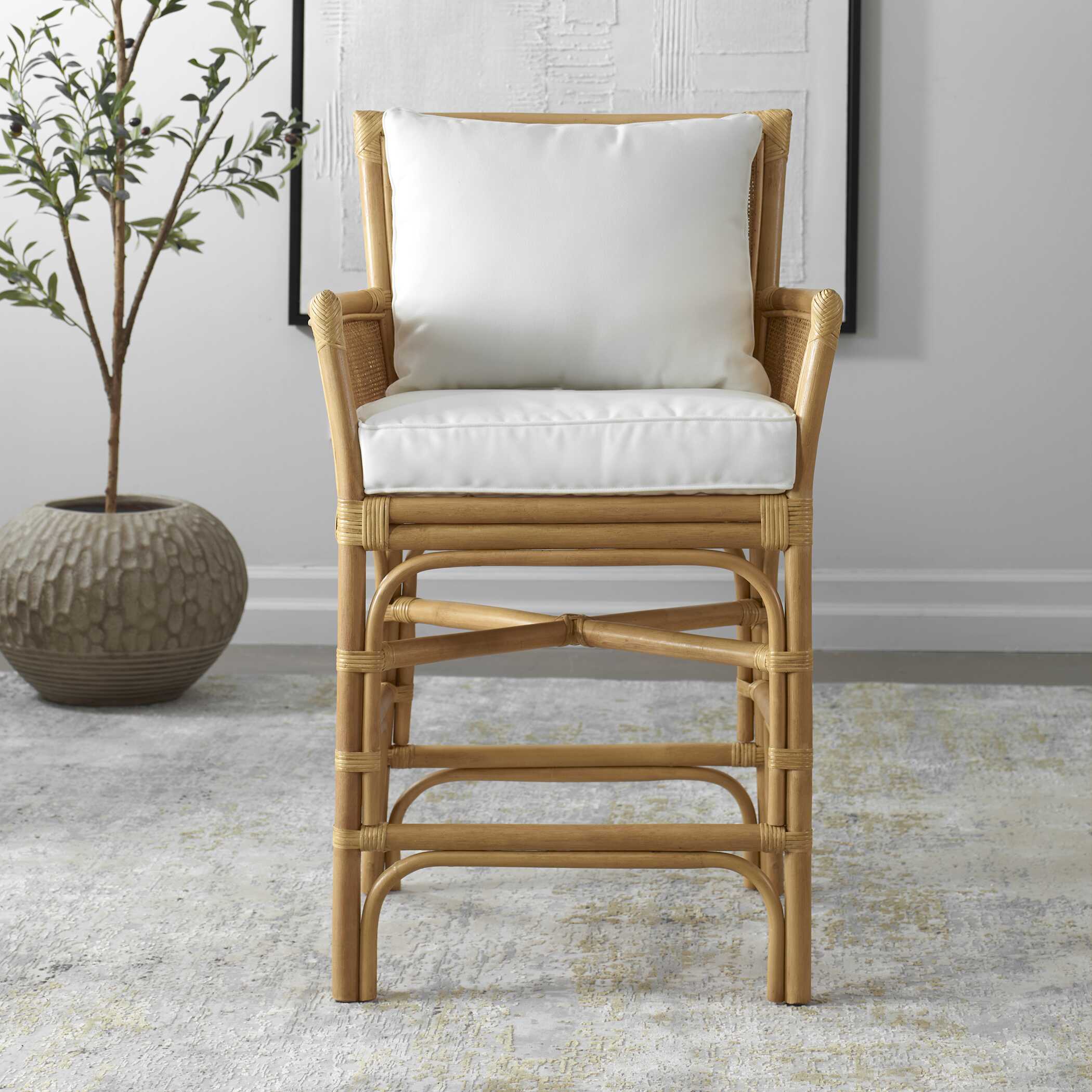 Pacific Rattan Counter Stool