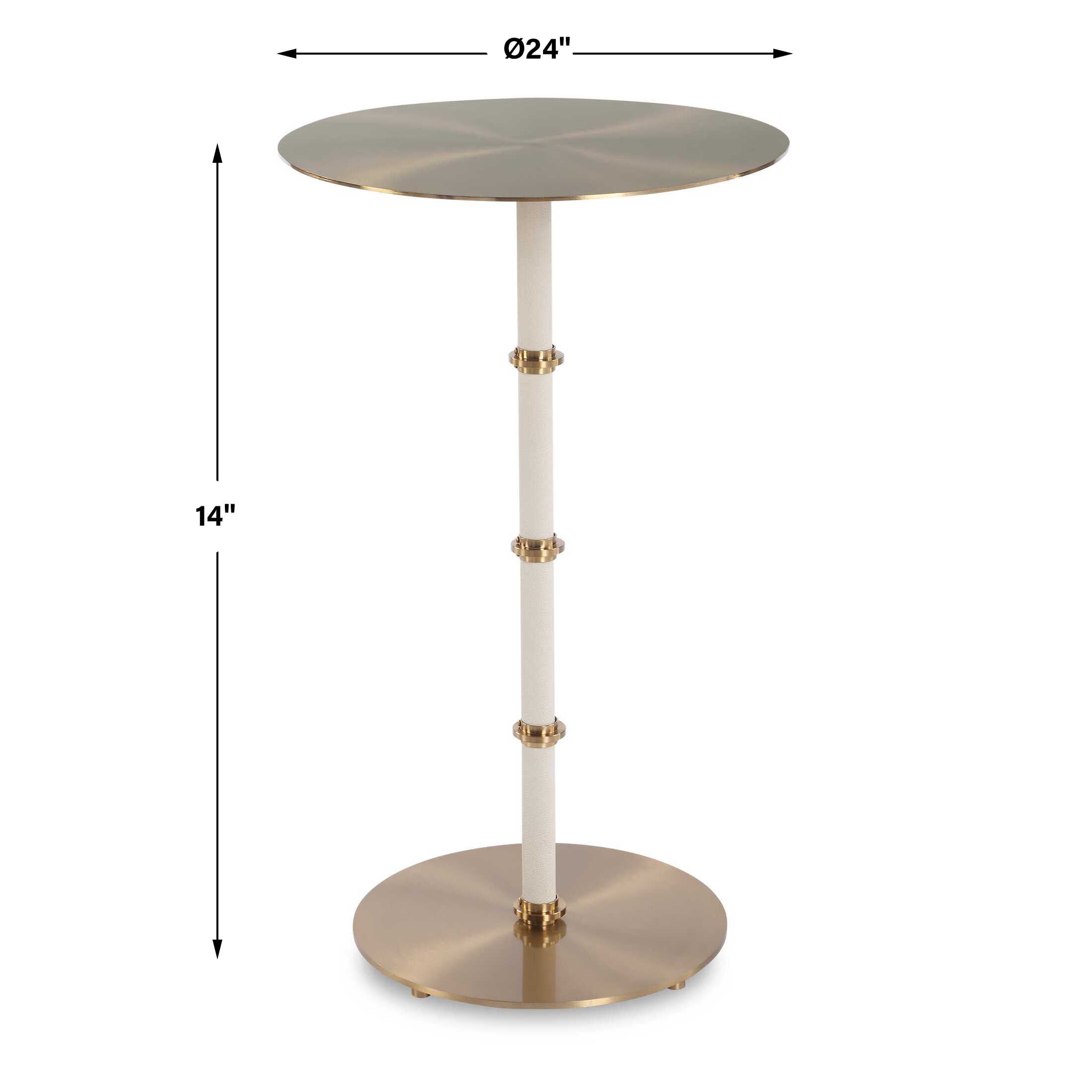 Cyprus Brass Accent Table