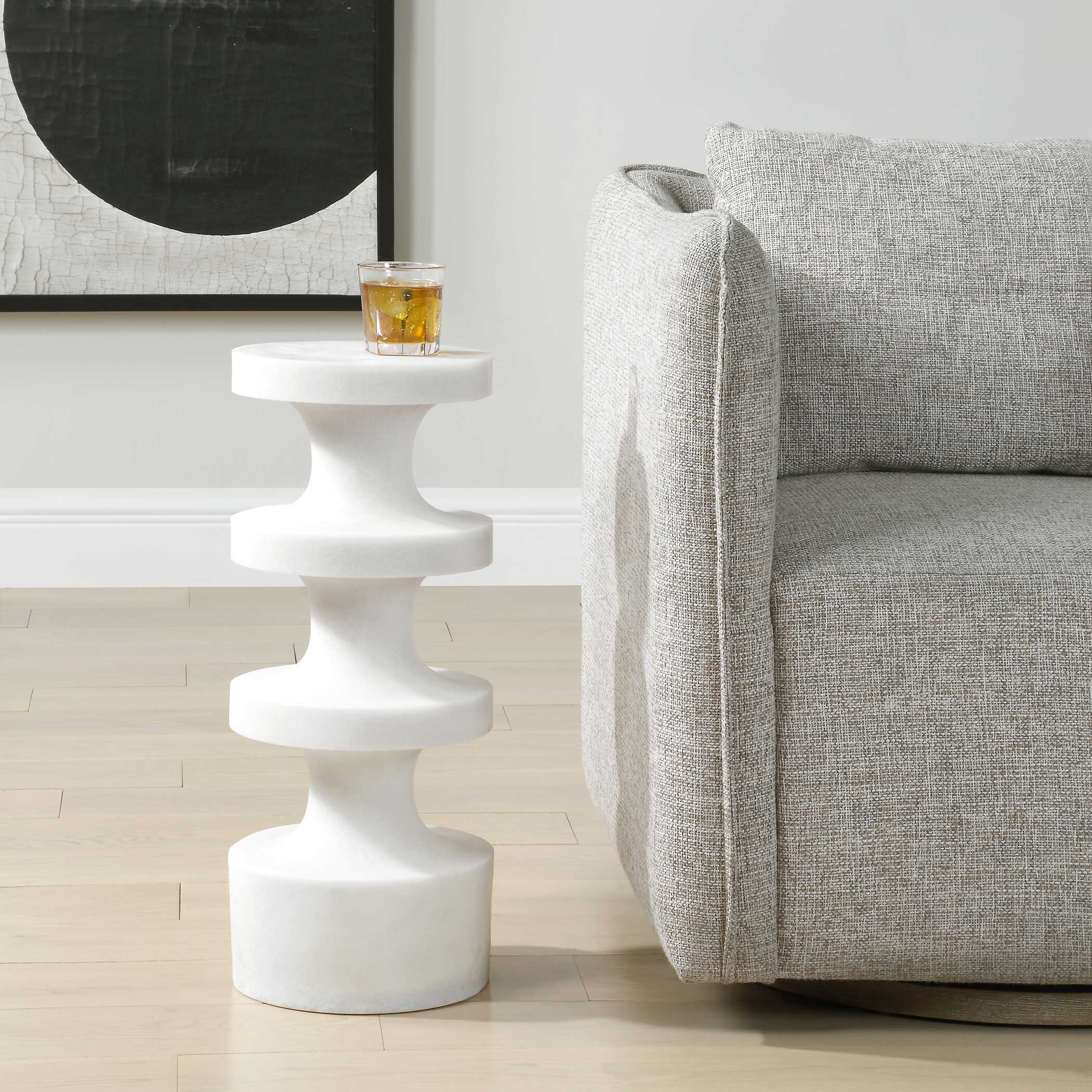 Balian Outdoor Stone Drink Table