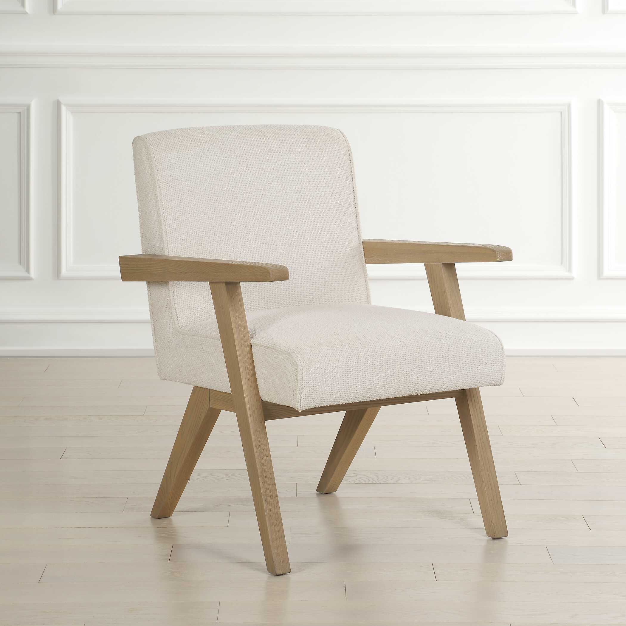 Blakely White Dining Arm Chair