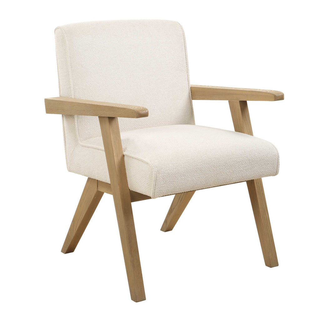 Blakely White Dining Arm Chair