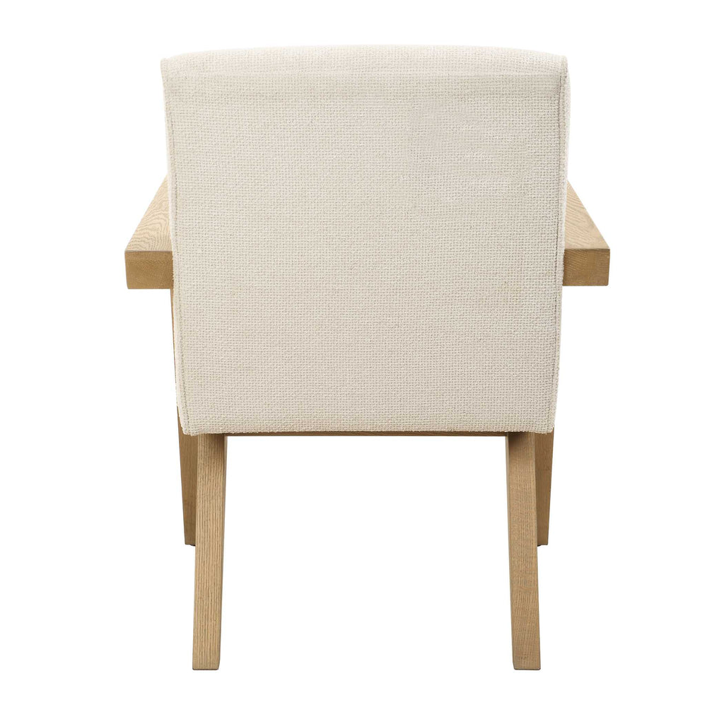 Blakely White Dining Arm Chair