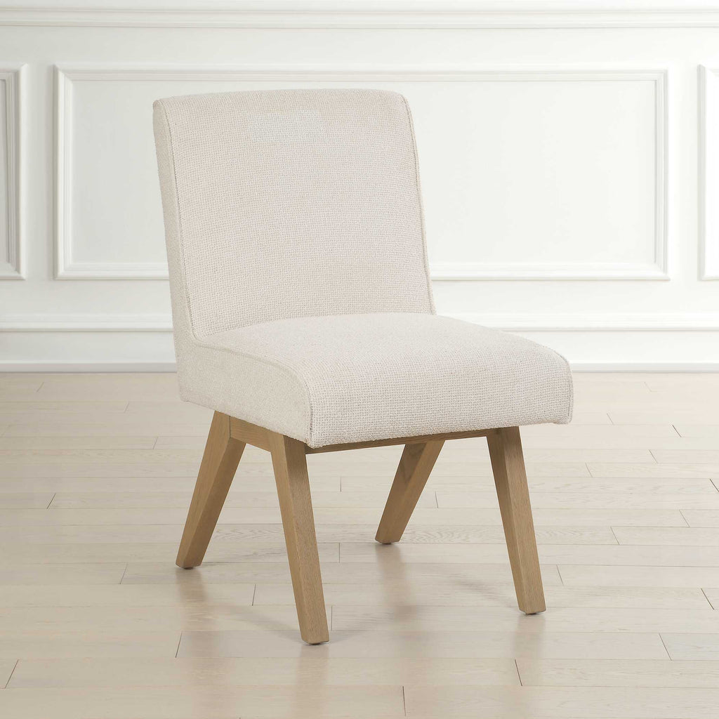 Blakely White Armless Dining Chair