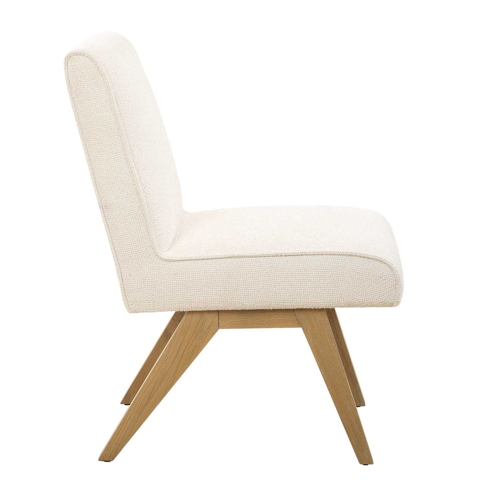 Blakely White Armless Dining Chair