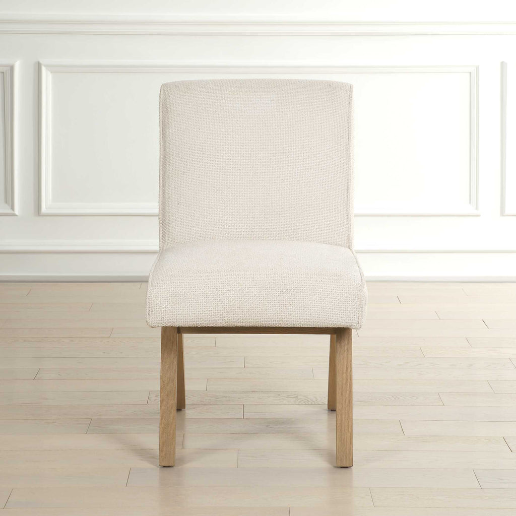 Blakely White Armless Dining Chair