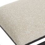 Halston Upholstered White Bench