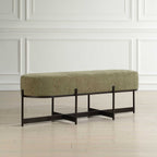 Merino Moss Fabric Bench