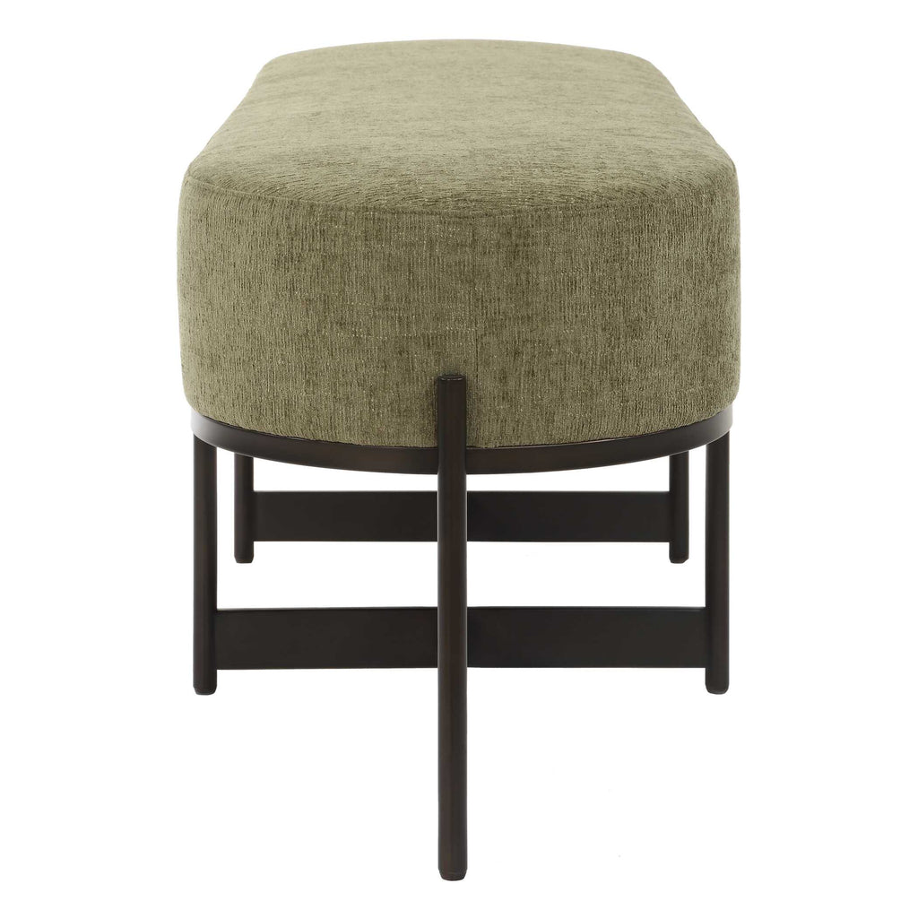 Merino Moss Fabric Bench