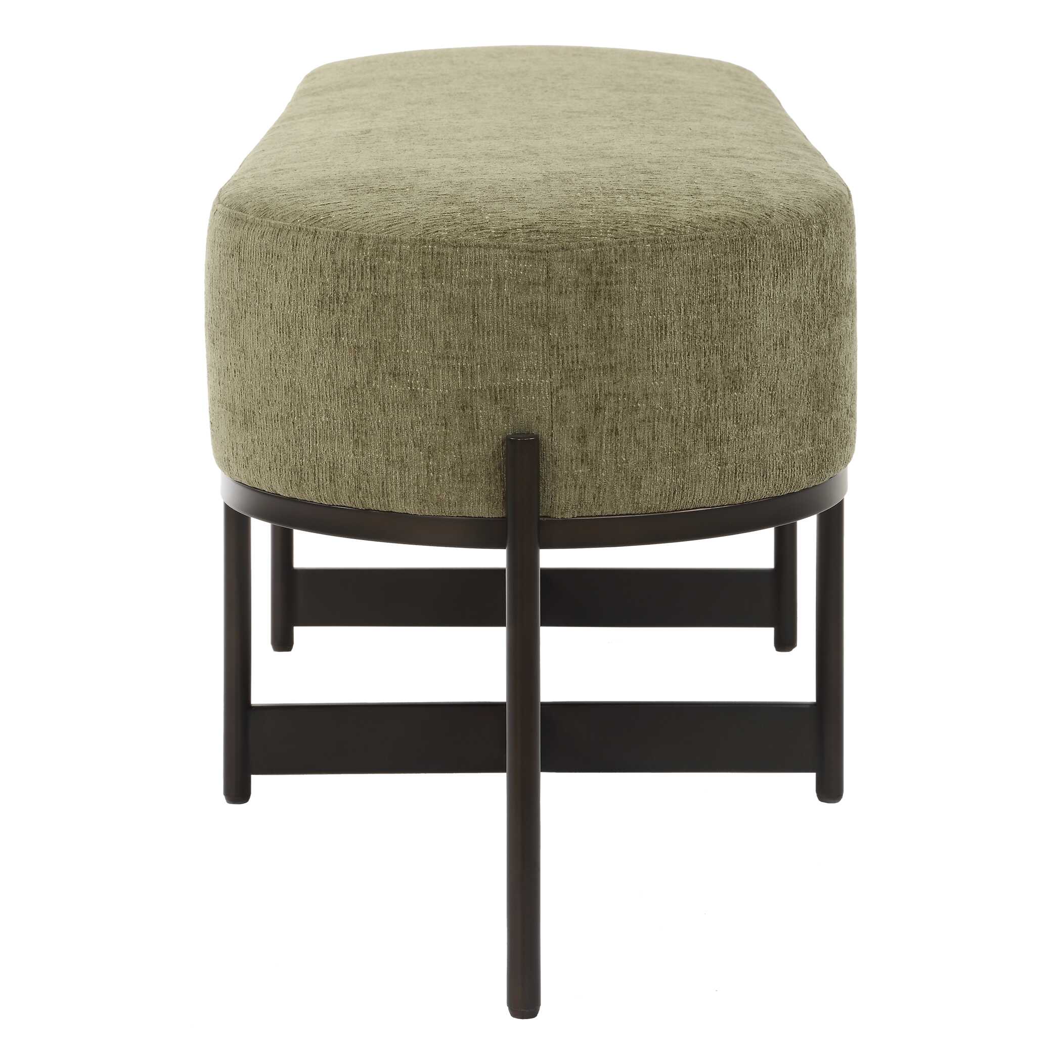 Merino Moss Fabric Bench