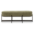 Merino Moss Fabric Bench