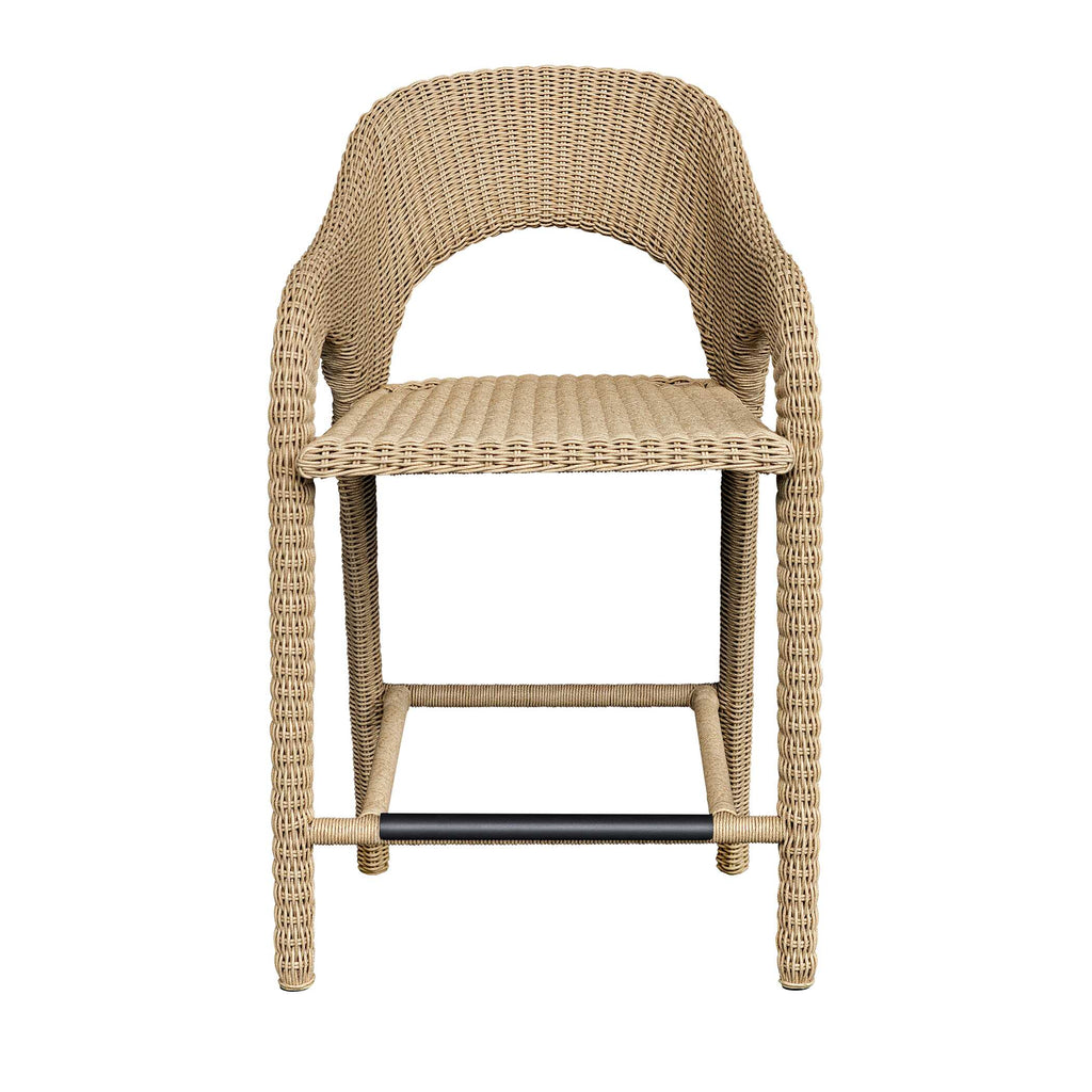 Kavali Outdoor Wicker Counter Stool