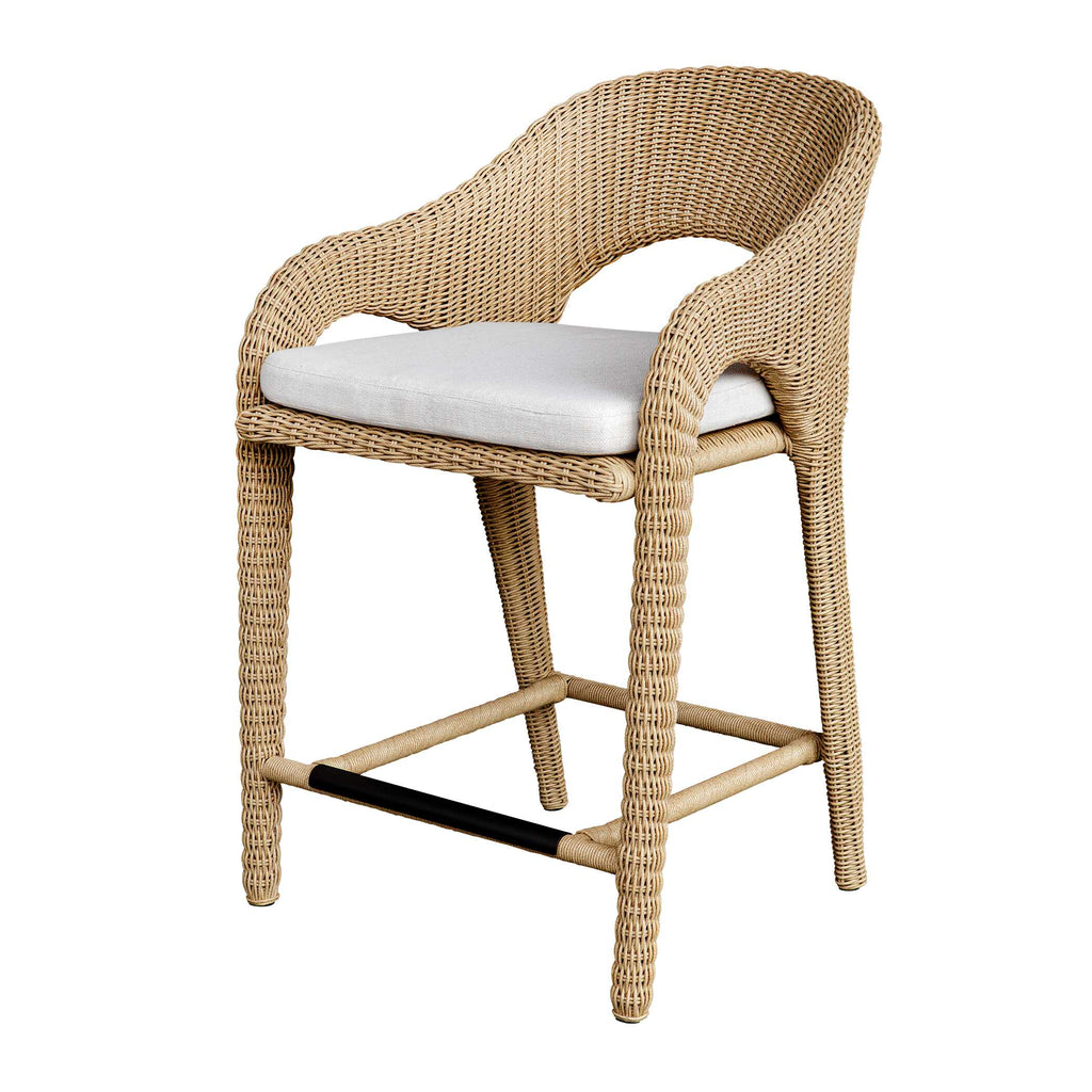 Kavali Outdoor Wicker Counter Stool