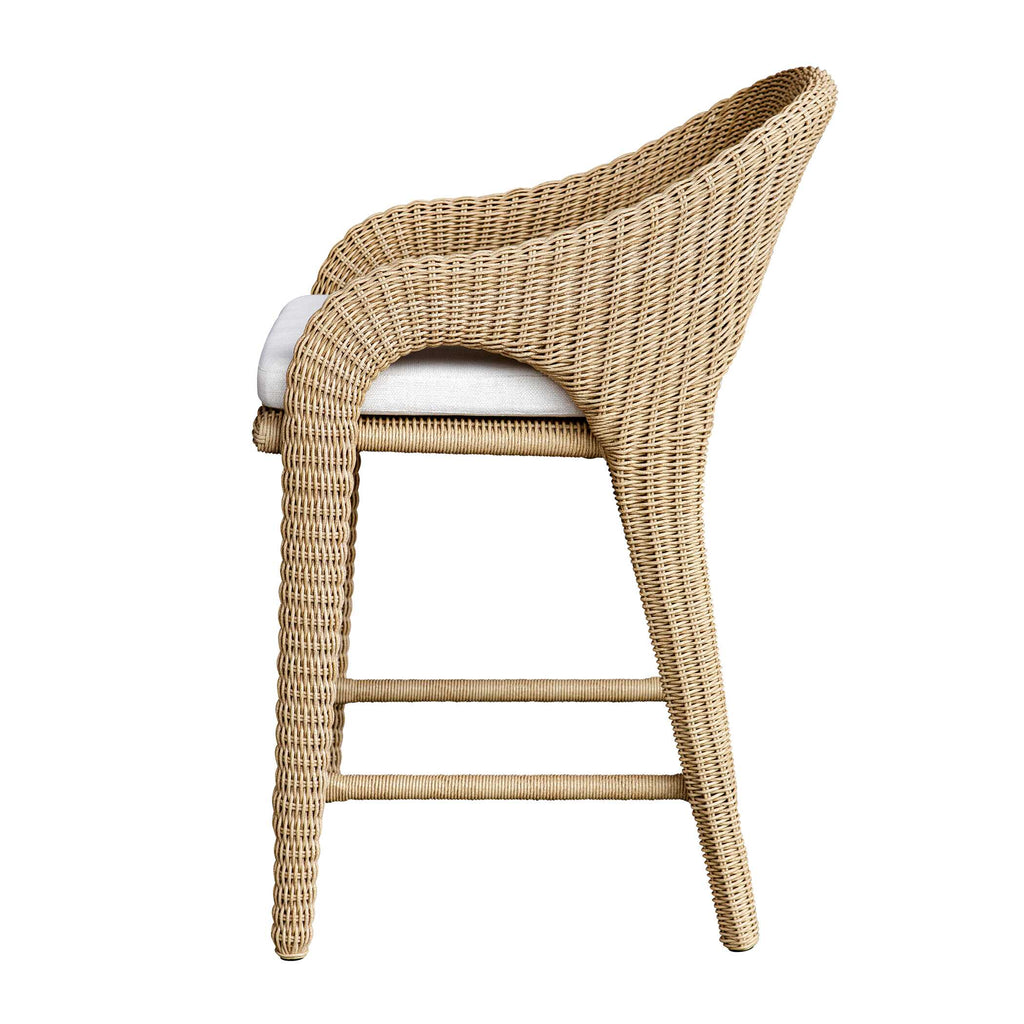 Kavali Outdoor Wicker Counter Stool