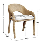 Kavali Outdoor Wicker Dining Armchair