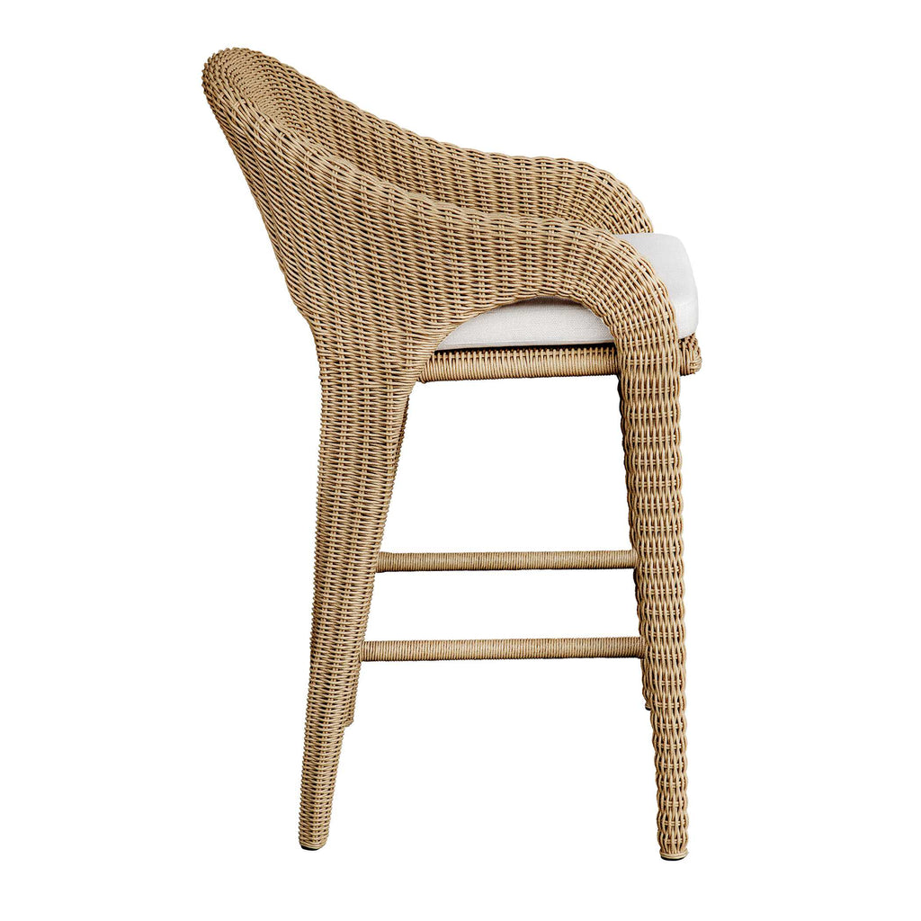 Kavali Outdoor Wicker Barstool