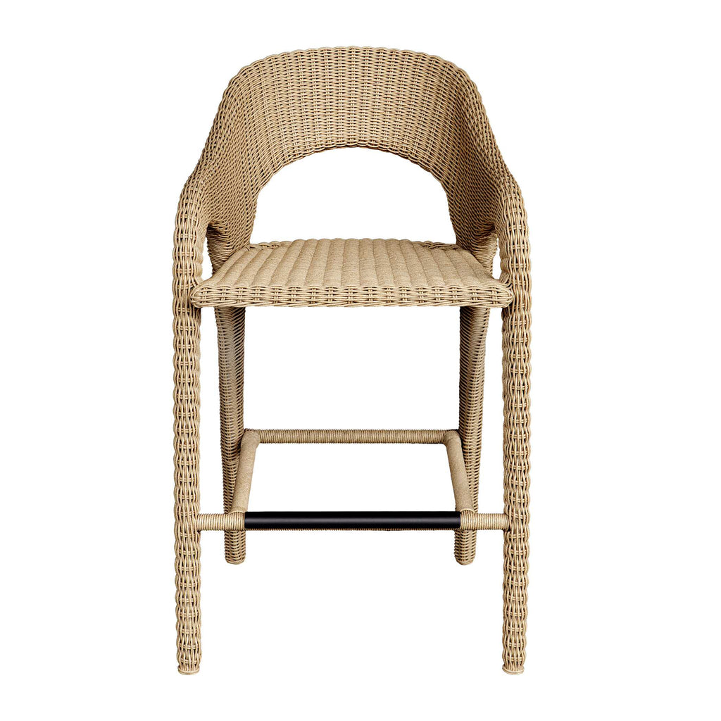 Kavali Outdoor Wicker Barstool