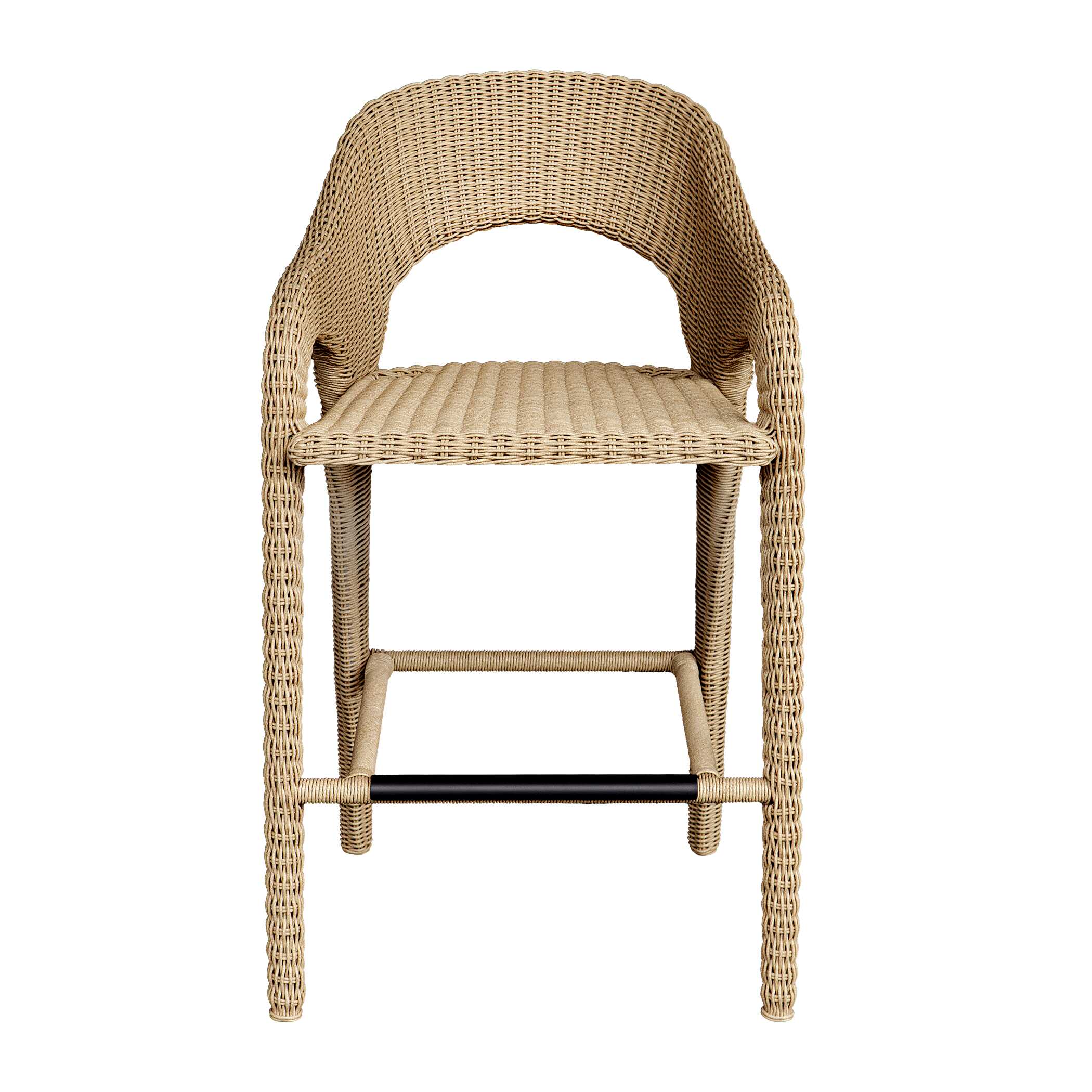 Kavali Outdoor Wicker Barstool