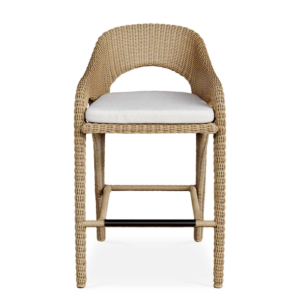Kavali Outdoor Wicker Barstool