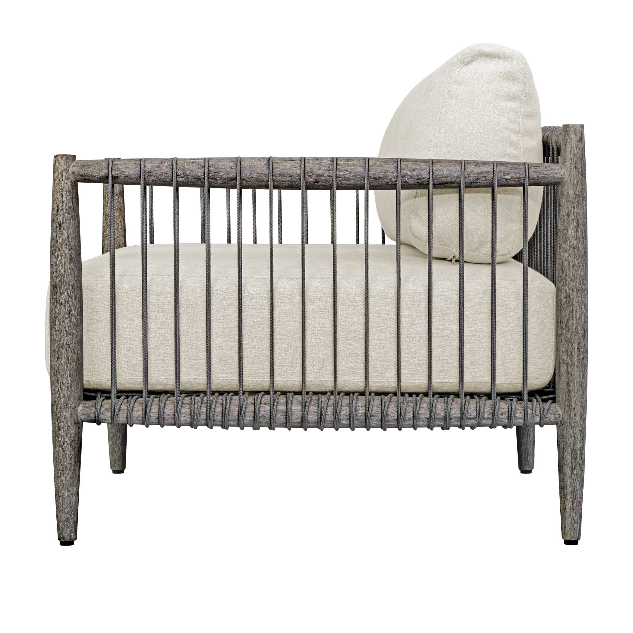 Borneo White Outdoor Lounge Chair