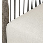 Borneo White Outdoor Lounge Chair