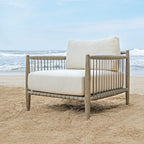 Borneo White Outdoor Lounge Chair