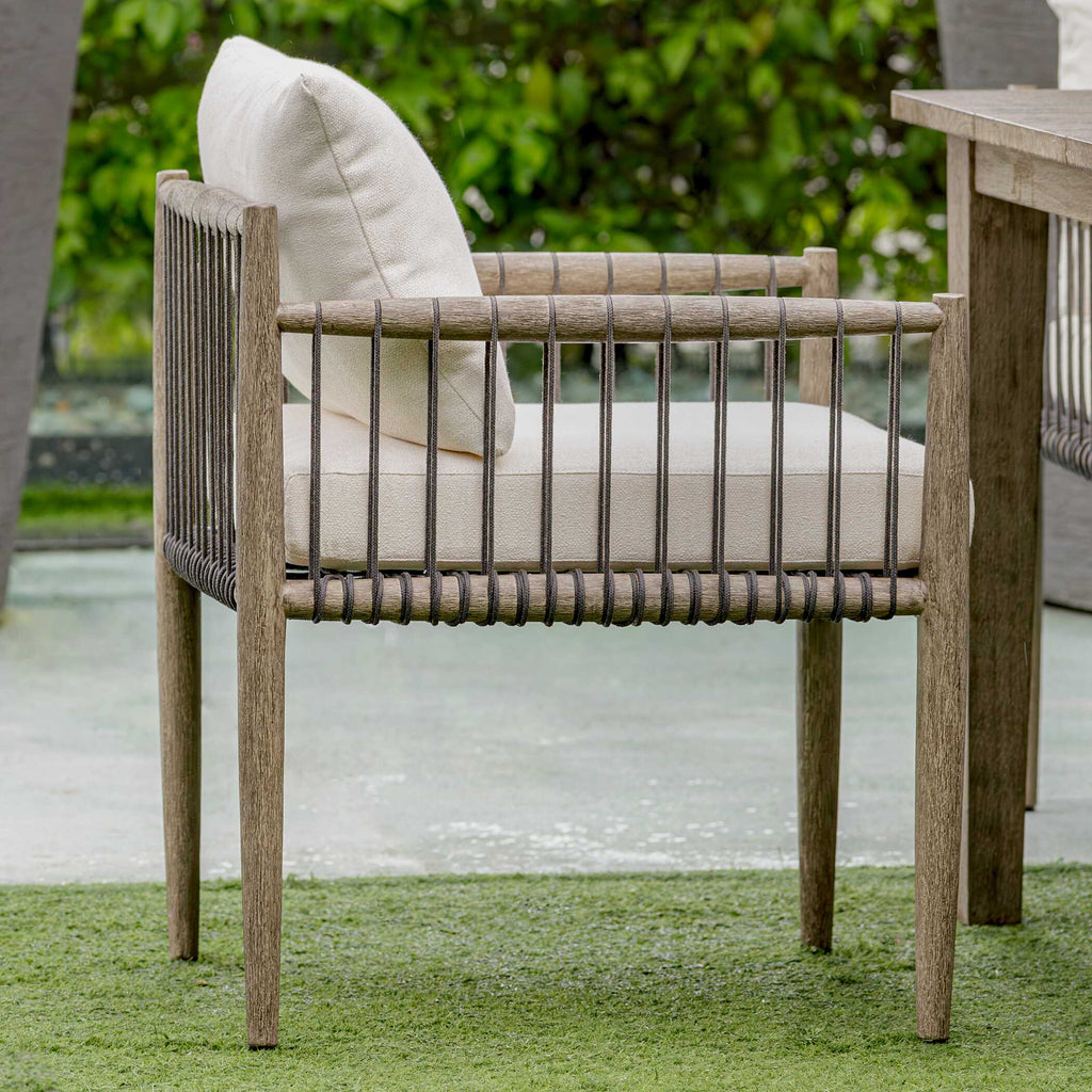 Borneo White Outdoor Dining Chair