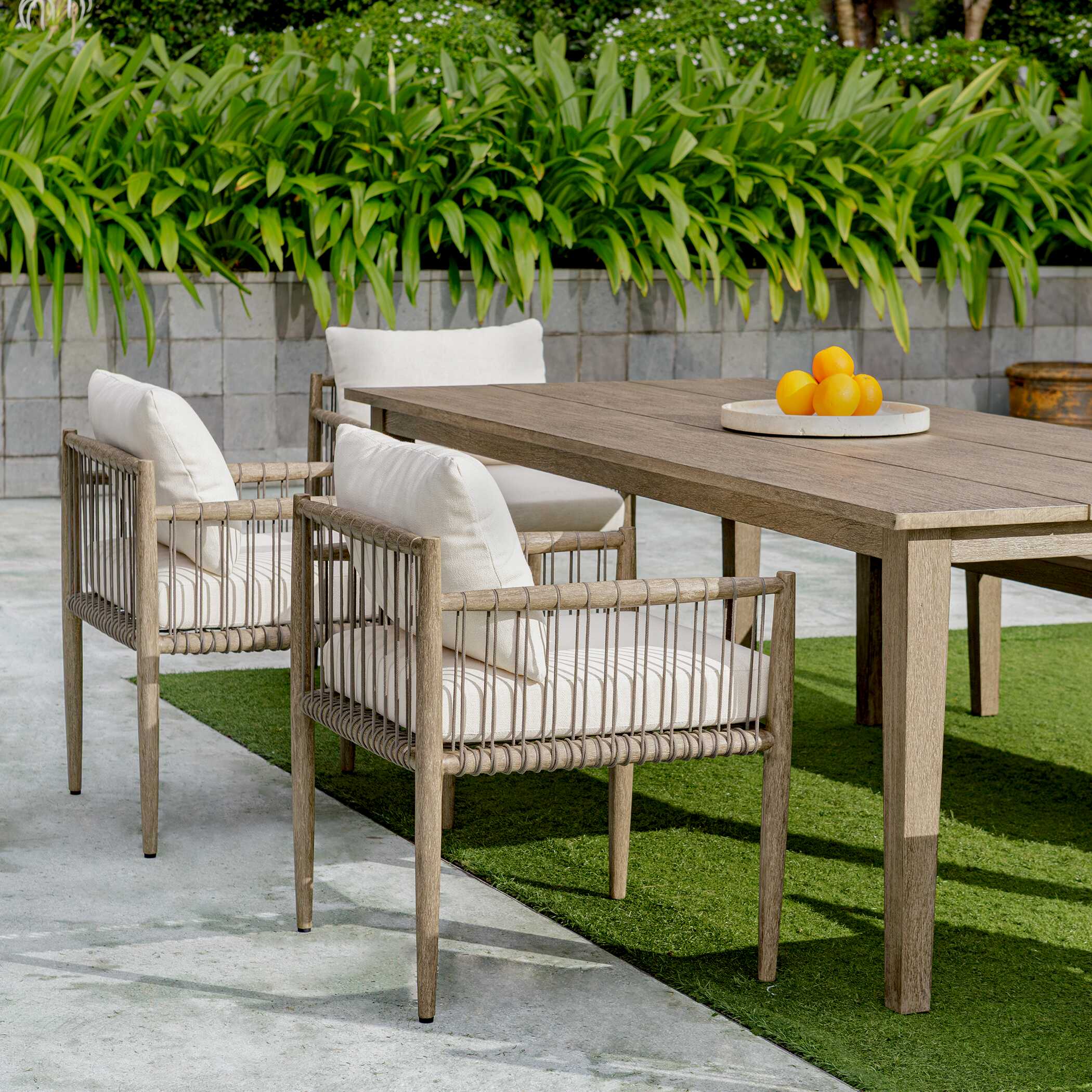 Borneo White Outdoor Dining Chair