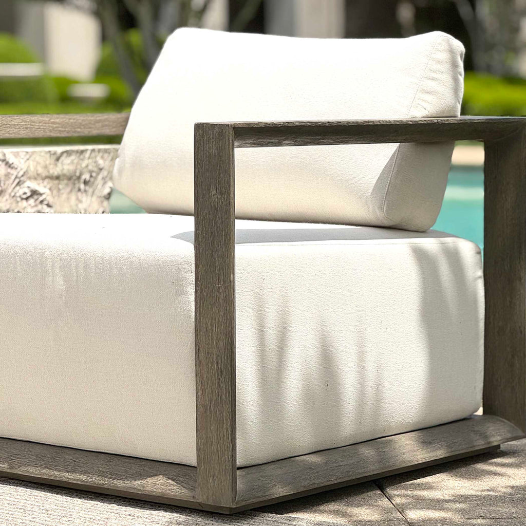 Remsen Outdoor Gray Lounge Chair