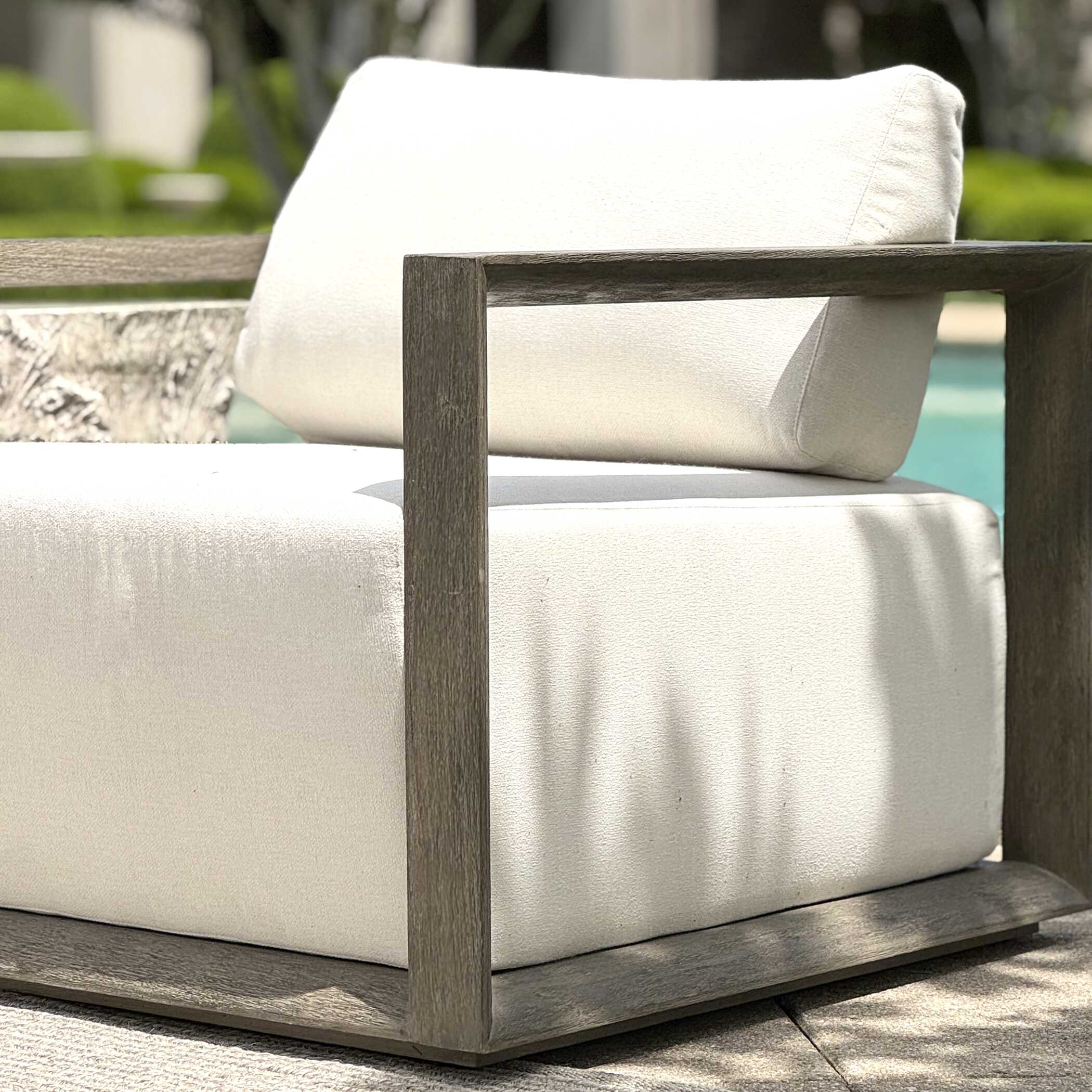 Remsen Outdoor Gray Lounge Chair