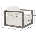 Remsen Outdoor Gray Lounge Chair