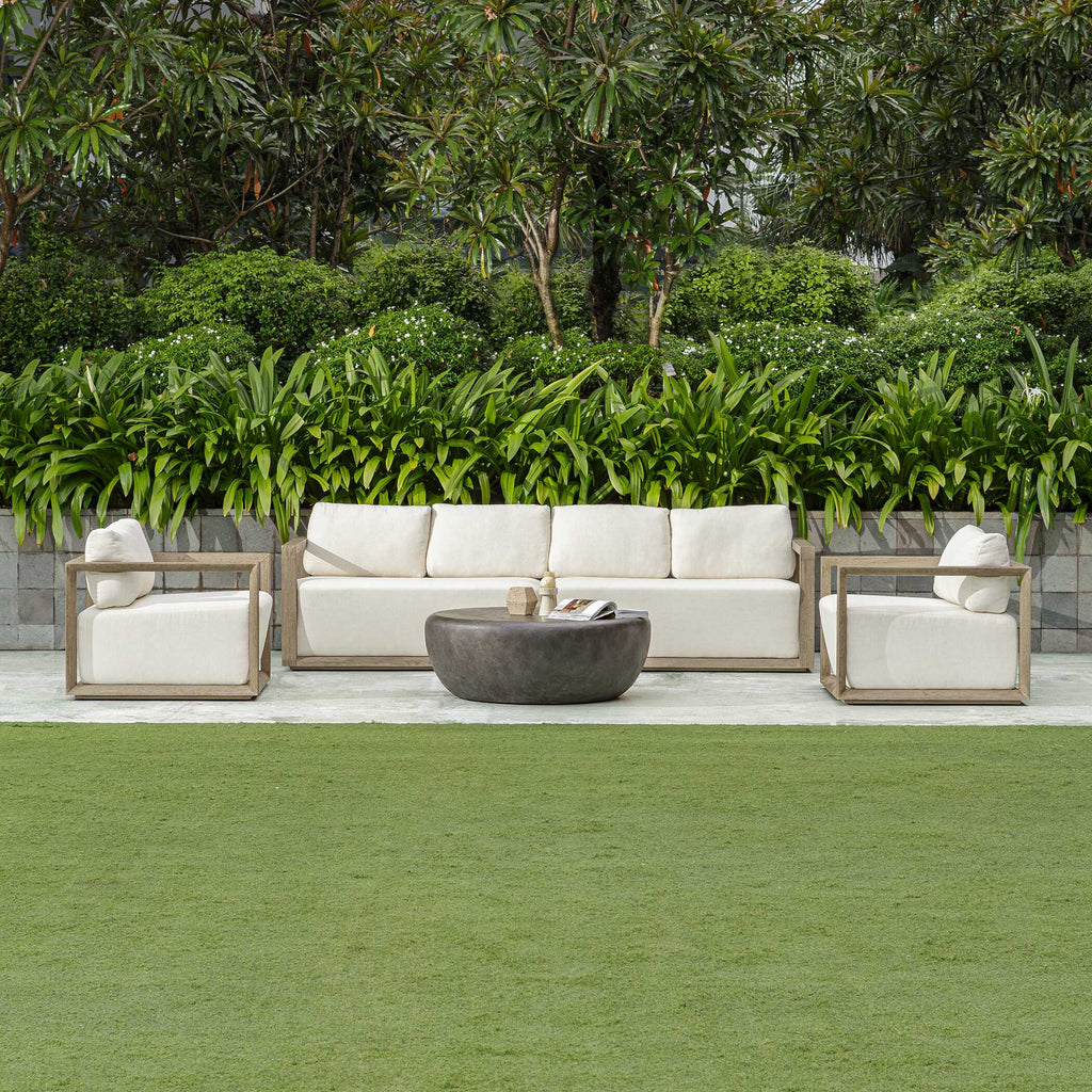 Remsen Outdoor Gray Sofa