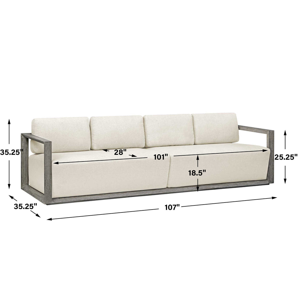Remsen Outdoor Gray Sofa