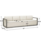 Remsen Outdoor Gray Sofa