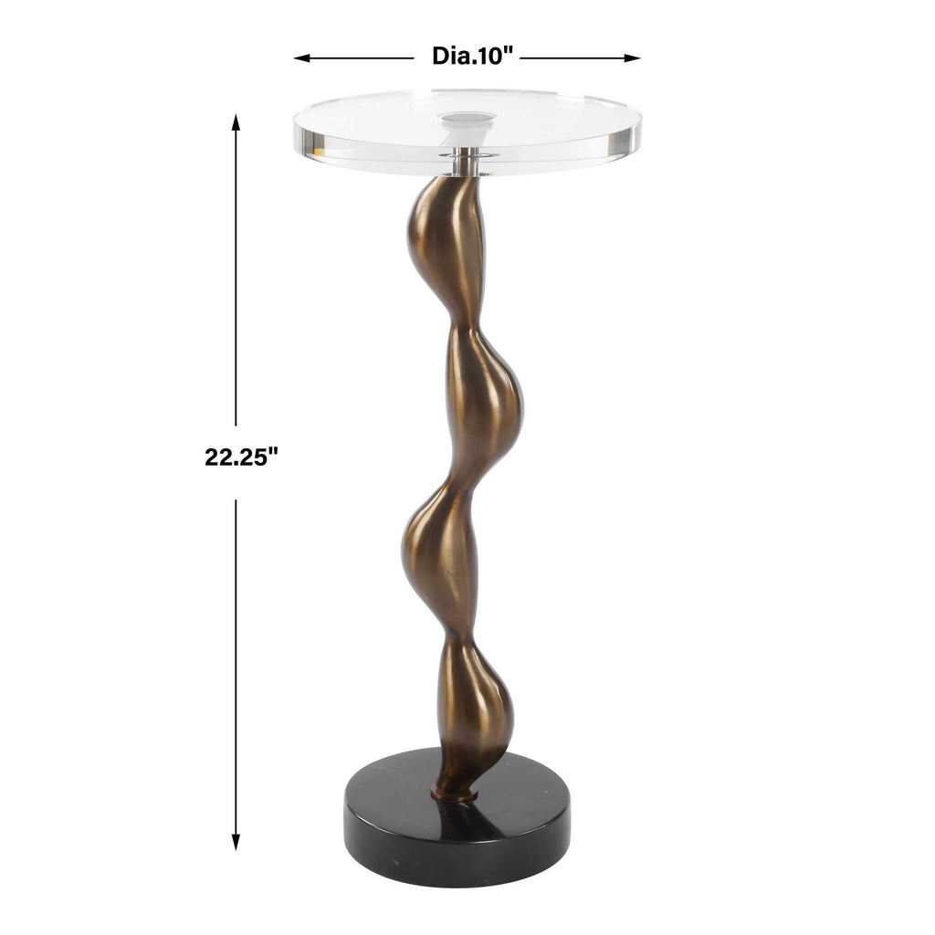 Remolino Bronze Drink Table