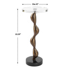 Remolino Bronze Drink Table